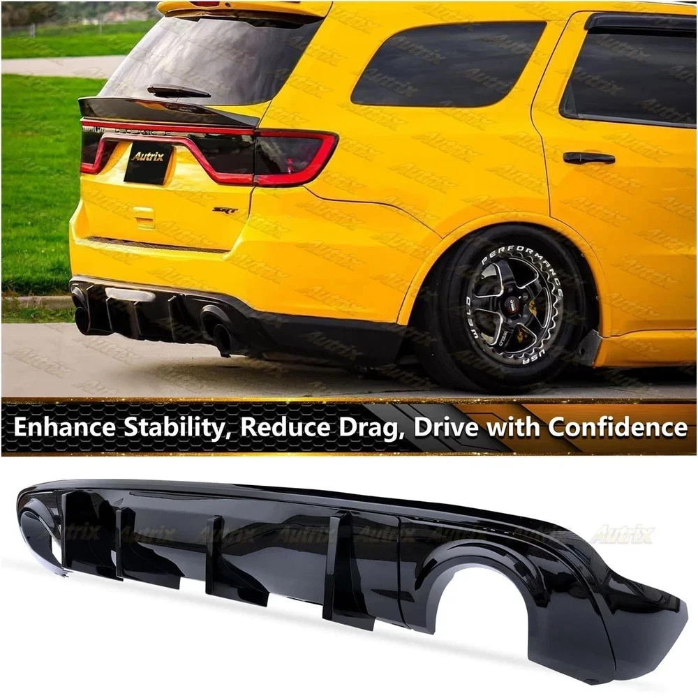 Rear Bumper Diffuser for 2011-2025 Dodge Durango RT SRT SXT GT