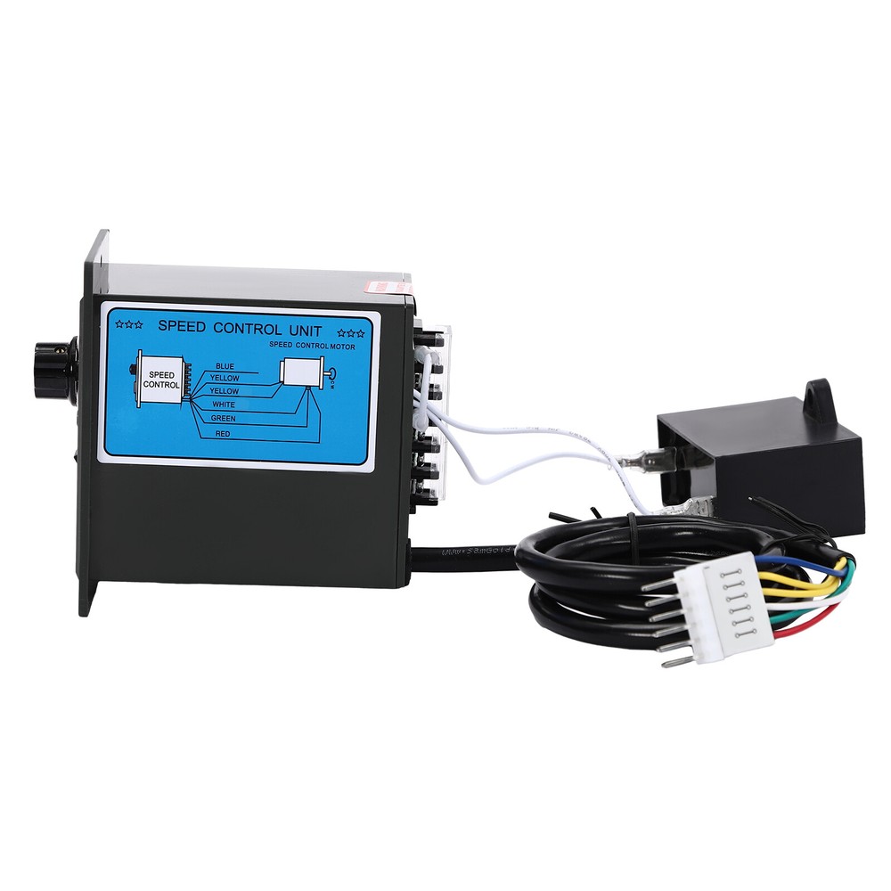 110V 200W Adjustable Speed Reversible AC Gear Reduction Motor with Controller
