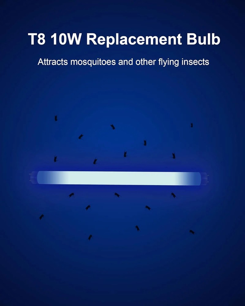 Dichroma 2 Pack Bug Zapper Replacement Light Bulb 10W for 20W Indoor Bug Zapper,