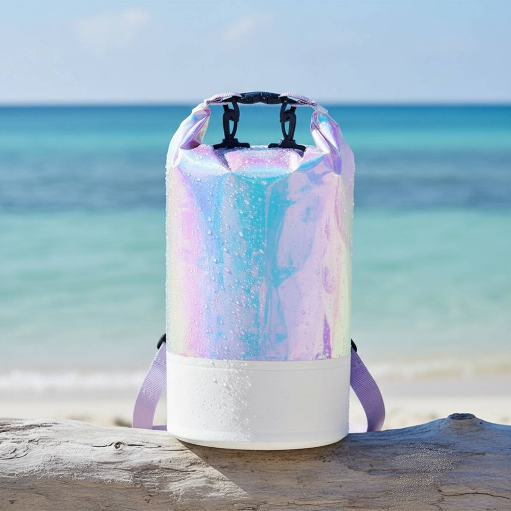 Iridescent Waterproof Pail Bag Multi-Functional Roll Top Waterproof Pack