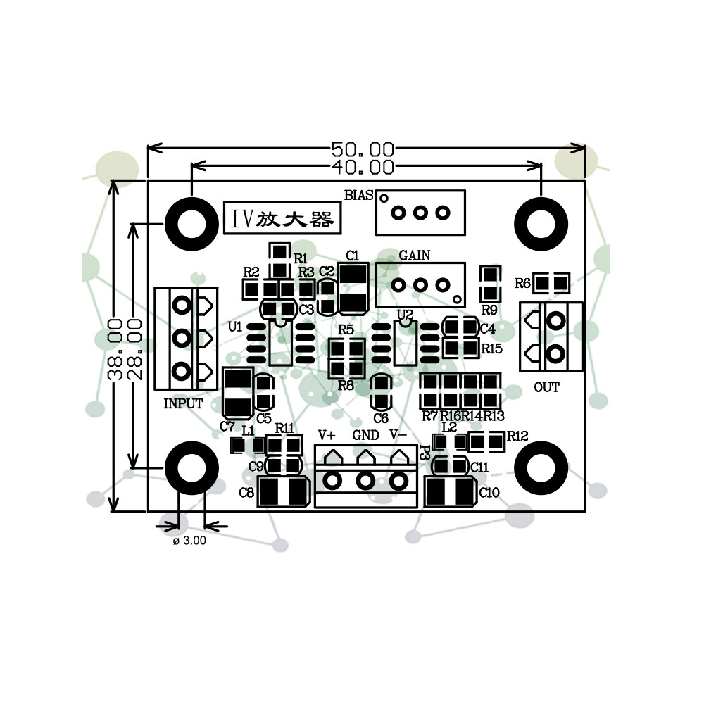 IV Conversion Amplifier Voltage Signal Amplification Silicon PIN Photodiode