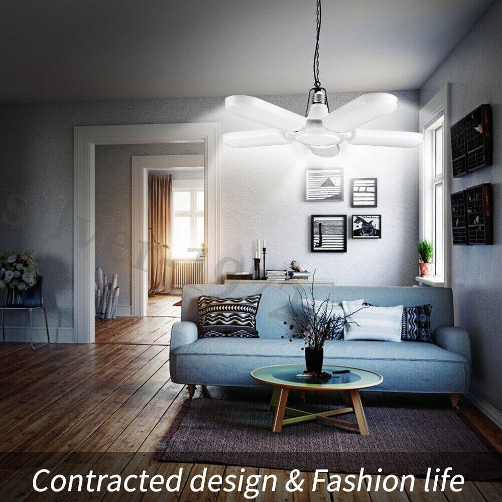 6000000LM LED Garage Light Super Bright Work Ceiling Lights Deformable Bulb WD