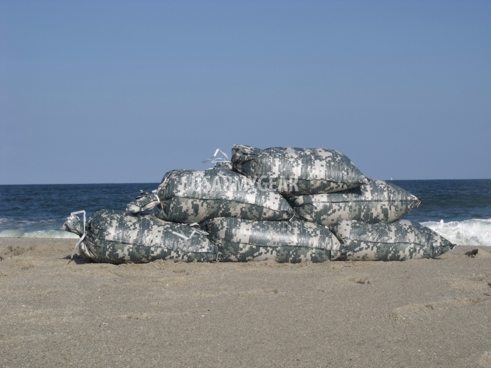 500 Sandbag Sand Bag Flood Erosion Barrier Hurricane Prep Army Military ACU Camo