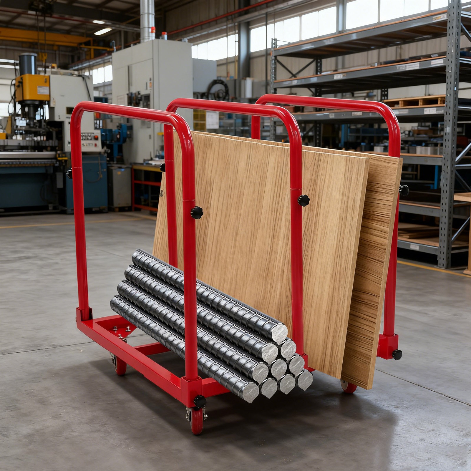 Panel Cart Heavy Duty Shipping Trolley 1400 lbs Loading Transporting Truck Tool