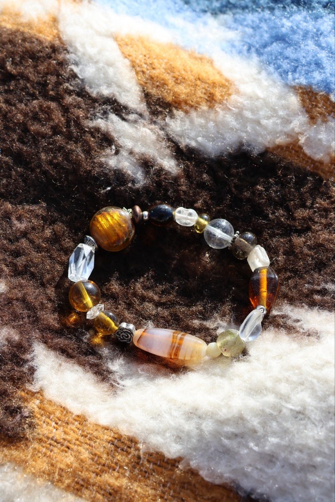 Handmade Brown Beaded Bracelet