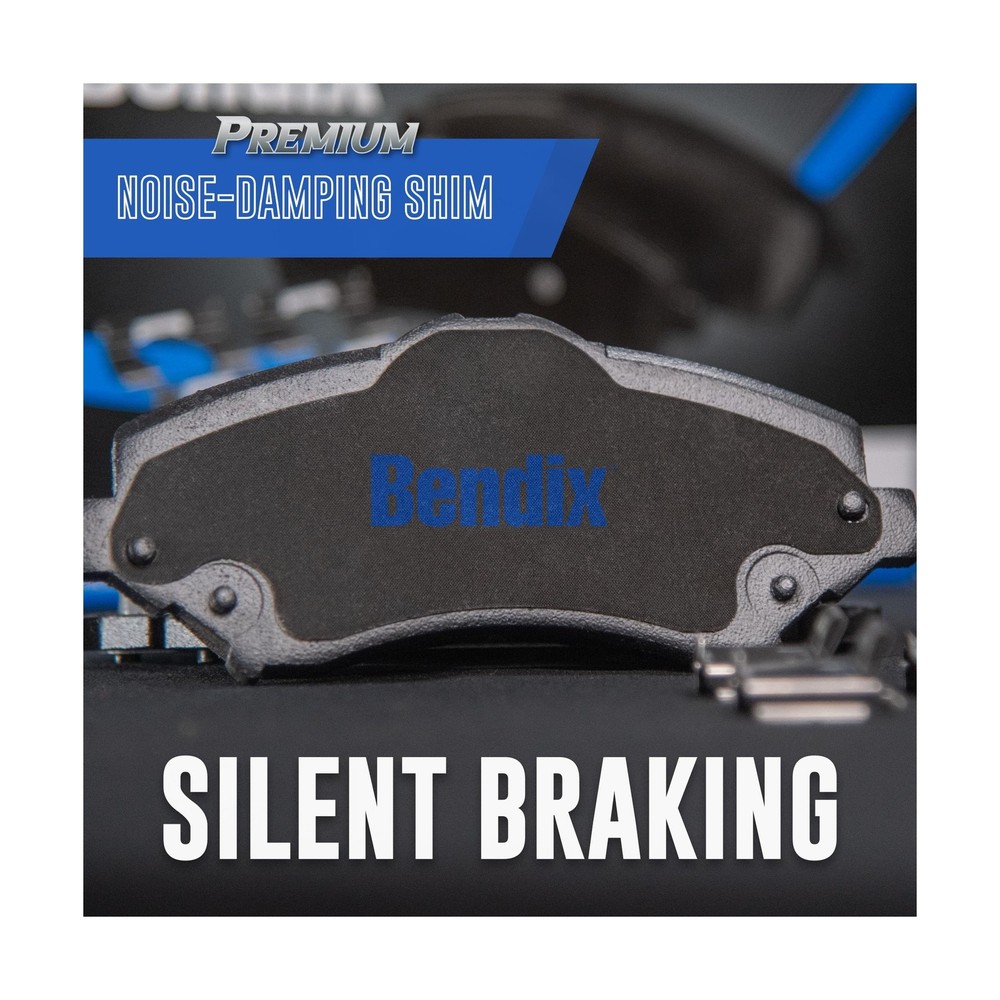 Bendix Premium SBC1363 Ceramic Front Brake Pads for select Cadillac Escalade,...