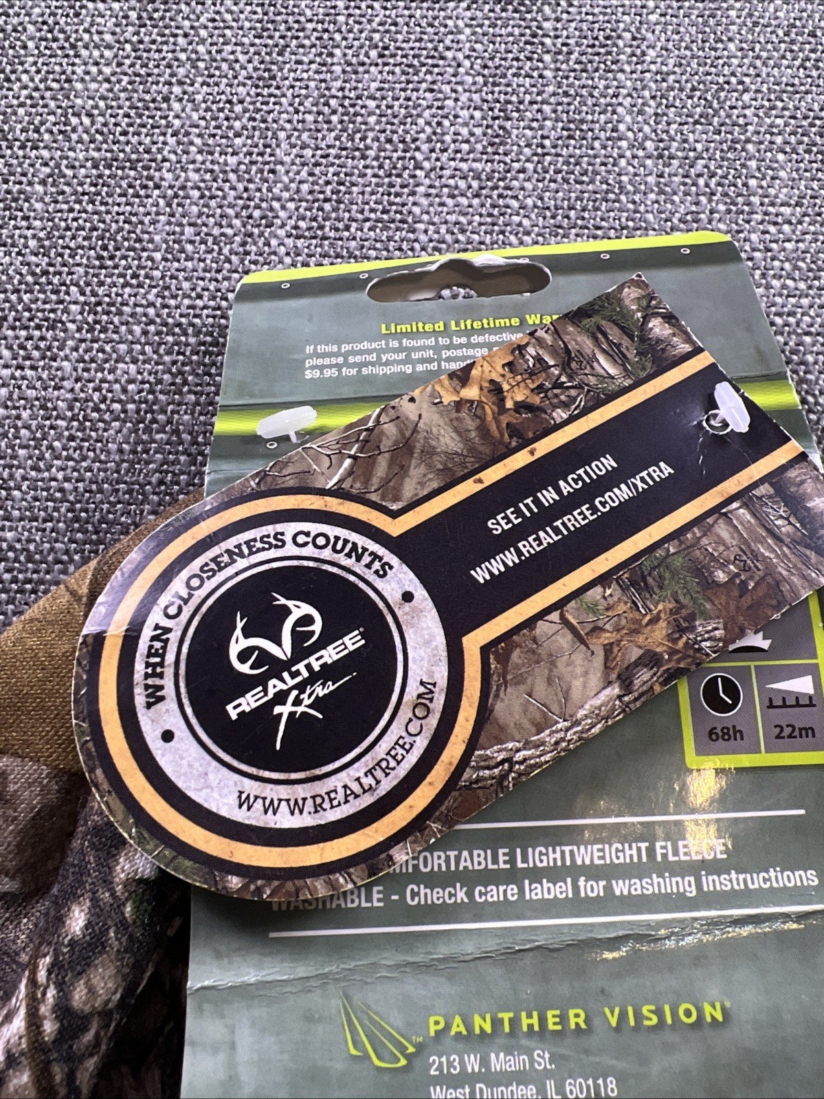 Panther Vision PowerCap Beanie #3555 Lighting Cap Headlamp Hands Free RealTree