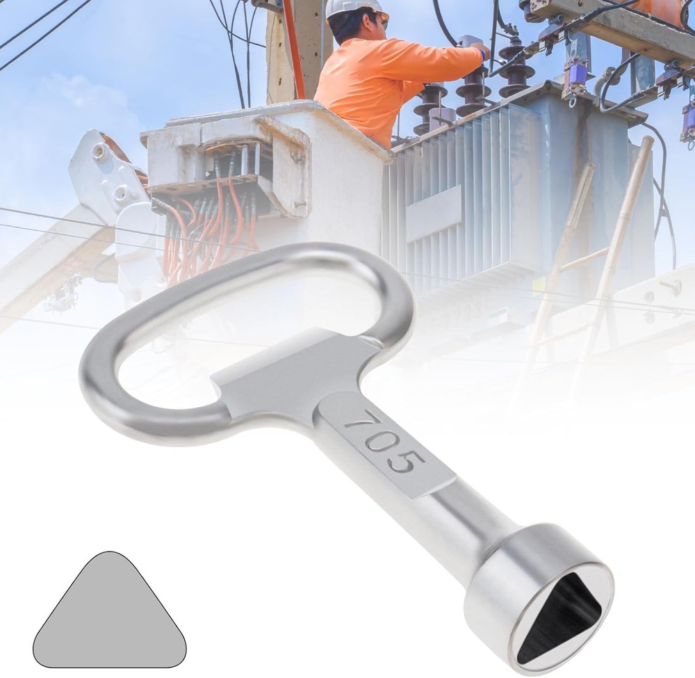Versatile Multi-Functional Utility Key for Electric, Gas & Cabinet Applications