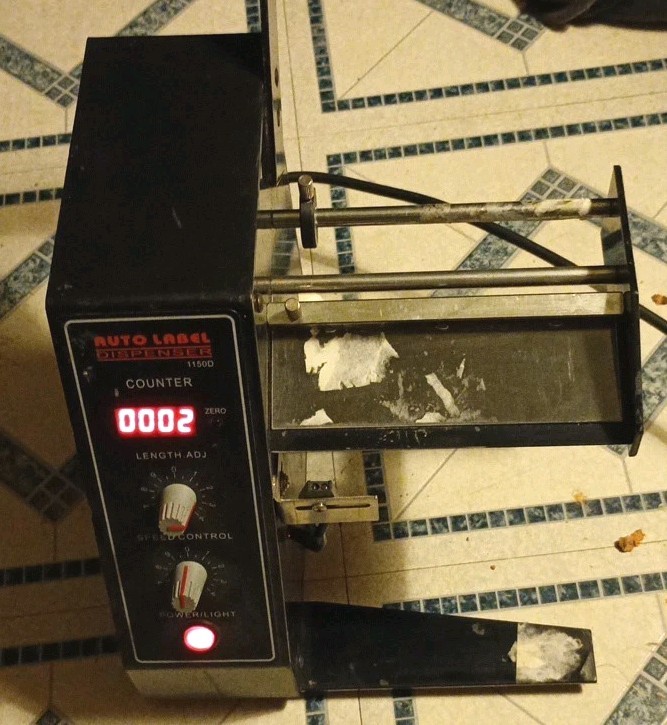 Automatic Auto Label Dispenser Stripper Separating Machine AL-1150D (Vintage)