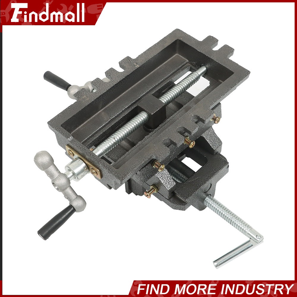 Findmall 4In Cross Drill Press Vise X-Y Clamp Machine Slide Metal Milling 2 Way