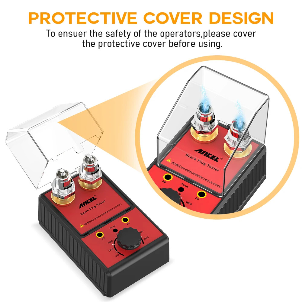 Car Spark Plug Tester Ignition Analyzer Auto Adjustable Double Hole Detector