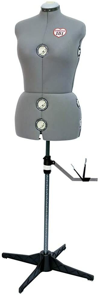 Singer Adjustable Dress Form Sized Medium/Large Fits Sizes 10-18