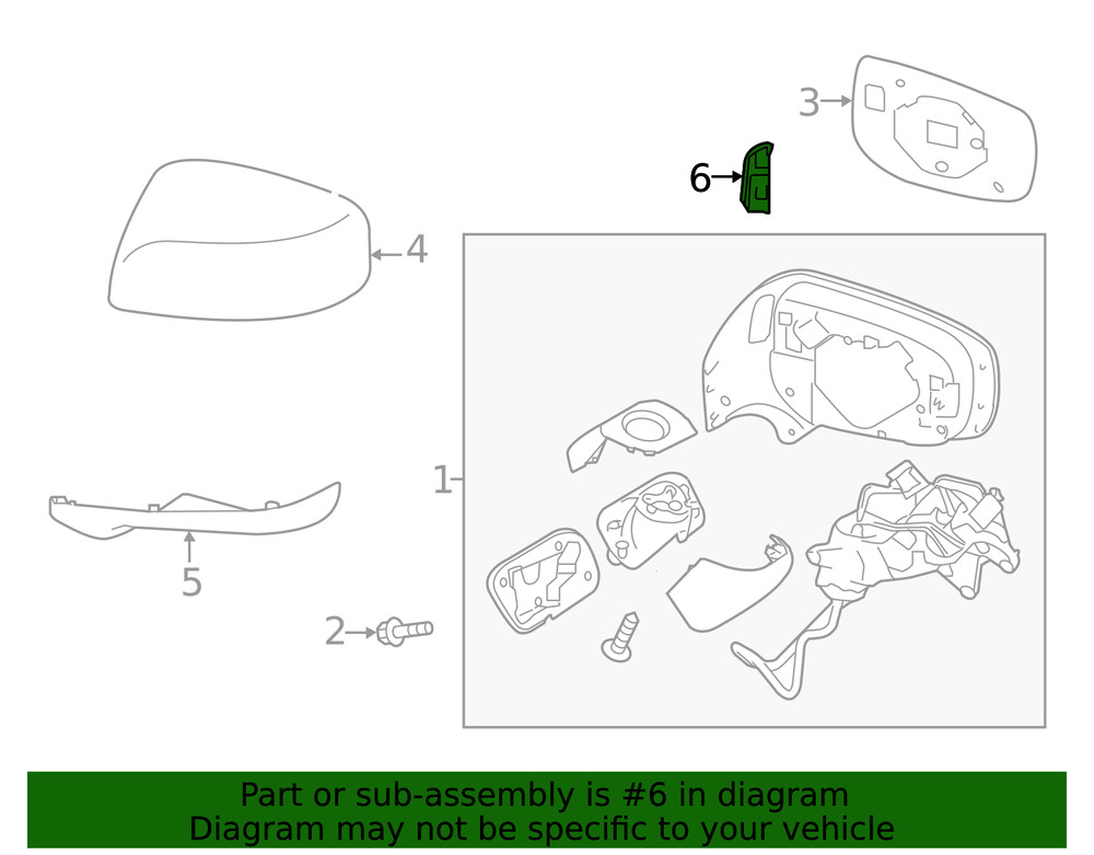 Genuine Subaru Collision Avoidance Warning Indicator 91057FL010