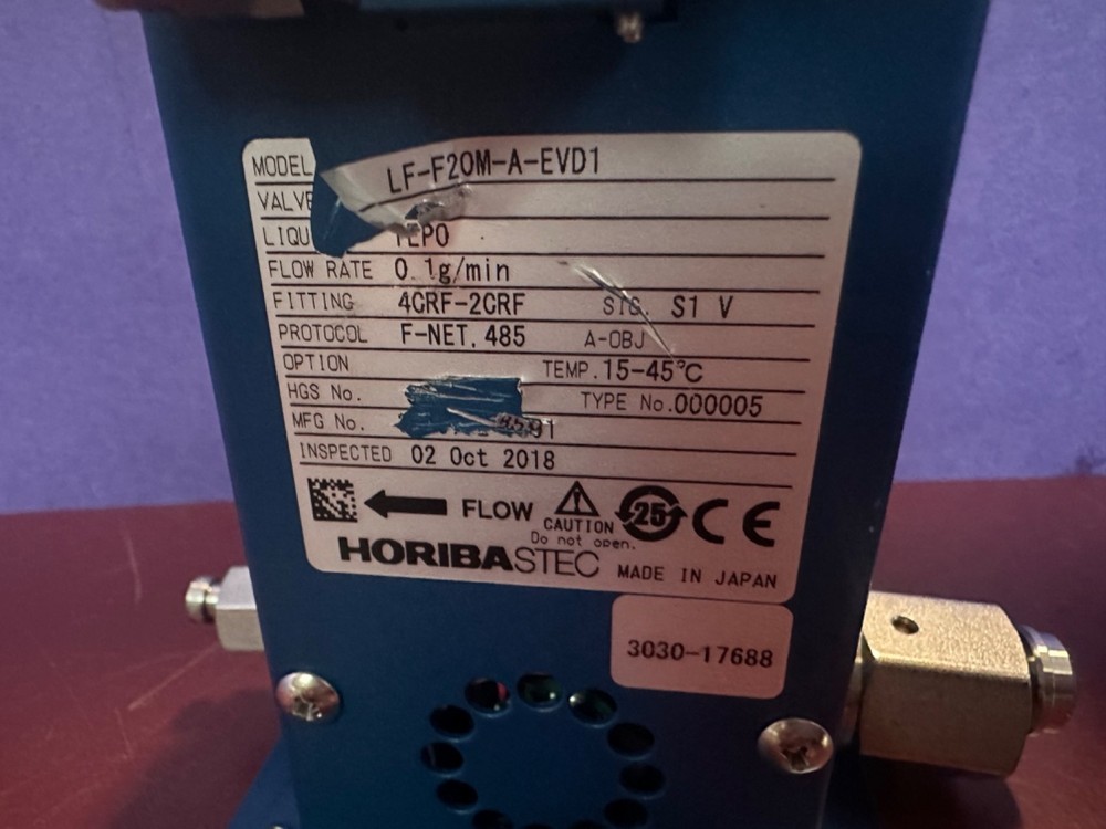 AS IS UNTESTED HoribaStec Liquid Flow Controller LF-F20M-A-EVD1