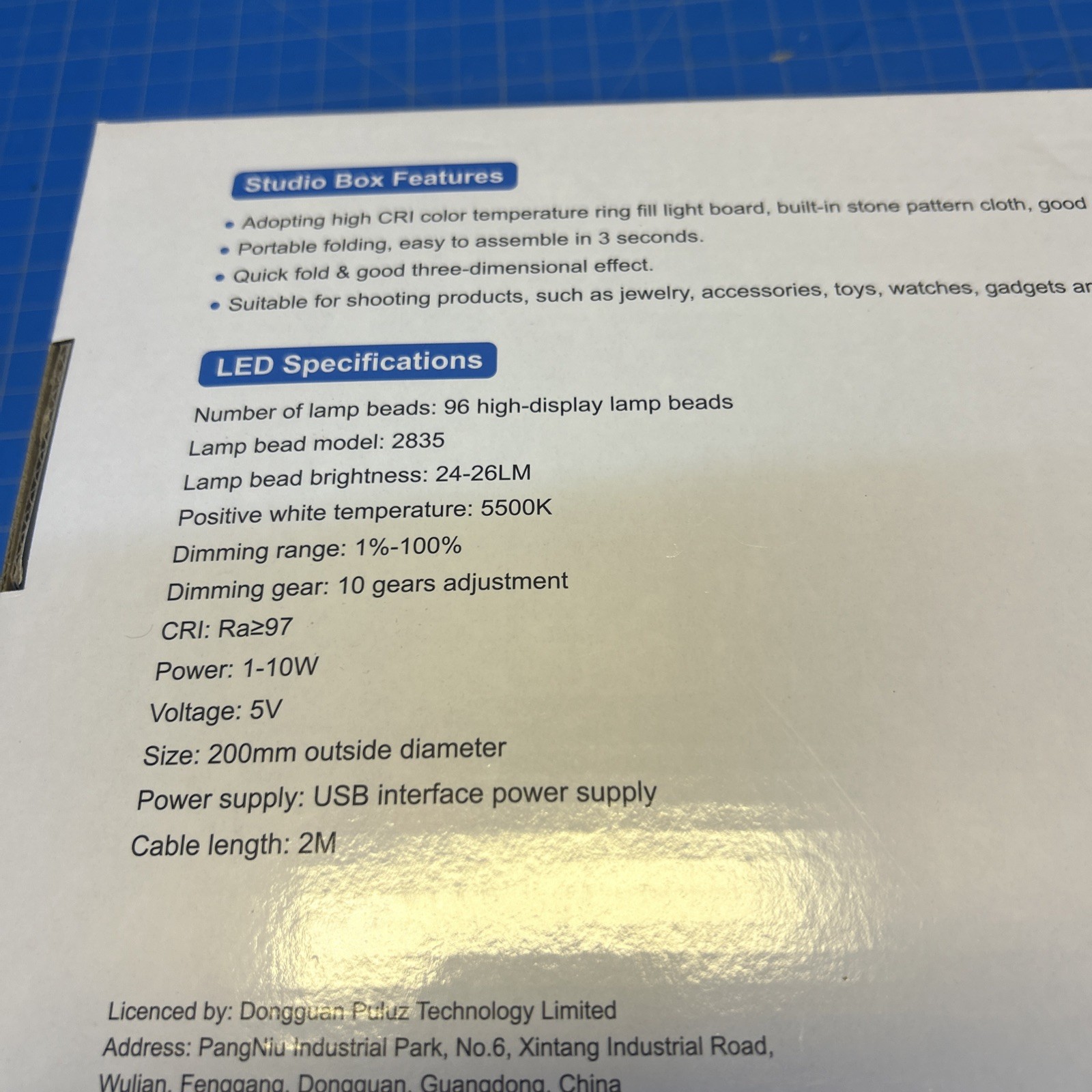 12"x12" LED Light Box Tent Portable Photo Studio Photography Shooting Background