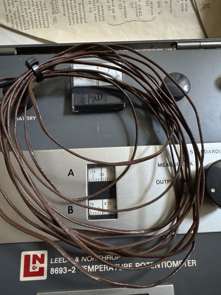 LEEDS & NORTHRUP 8693-2 TEMPERATURE POTENTIOMETER