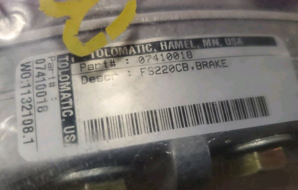 Tolomatic Brake Caliper Assembly 07410018 FS220CB