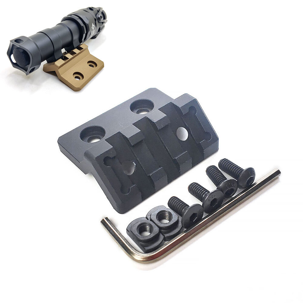 M-Lok Offset Flashlight Rail Mount For M300 M600 Weaponlight Keymod Optics Scope