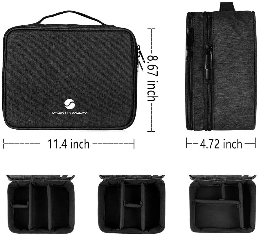 "Ultimate Travel Electronics Organizer: Waterproof, Shockproof, and Spacious Cab