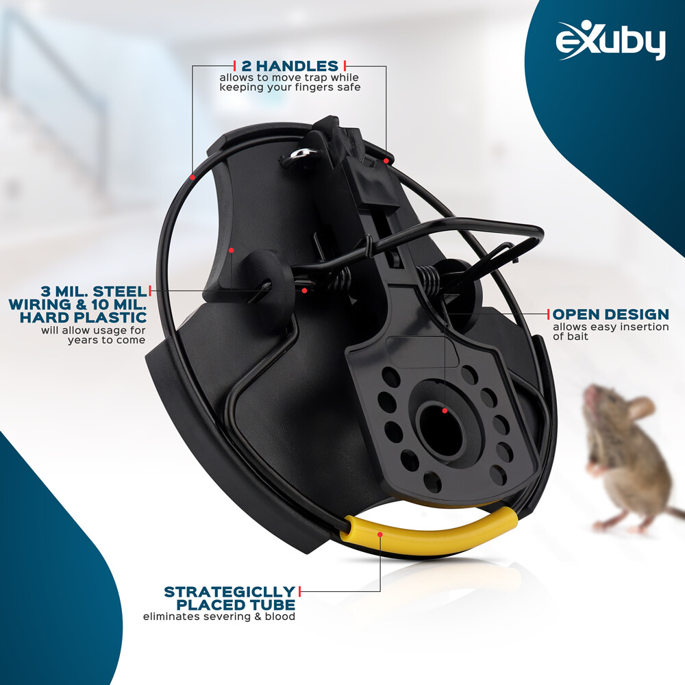 eXuby 180 Degree Mouse Trap Designed to Catch More (2-pack)