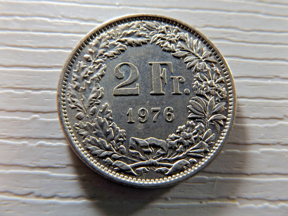SWITZERLAND 1976 2 Francs