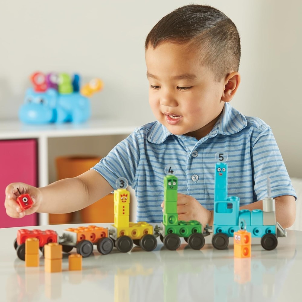 Interactive Numberblocks Express Train Activity Set - 21 MathLink Cubes Included
