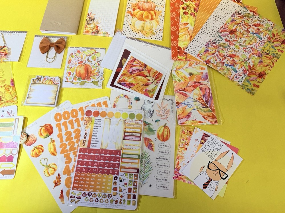 Cocoa Daisy Planner Scrapbooking Kit - Fall theme (Large)