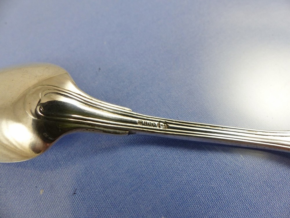 FIDDLE & THREAD DEMITASSE COFFEE SPOON BY GERMAN SILVER 800
