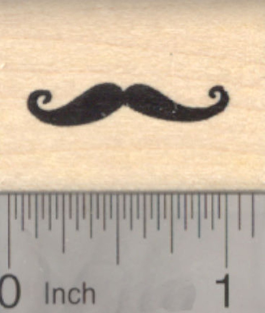 Handlebar Mustache Rubber Stamp A21916 WM