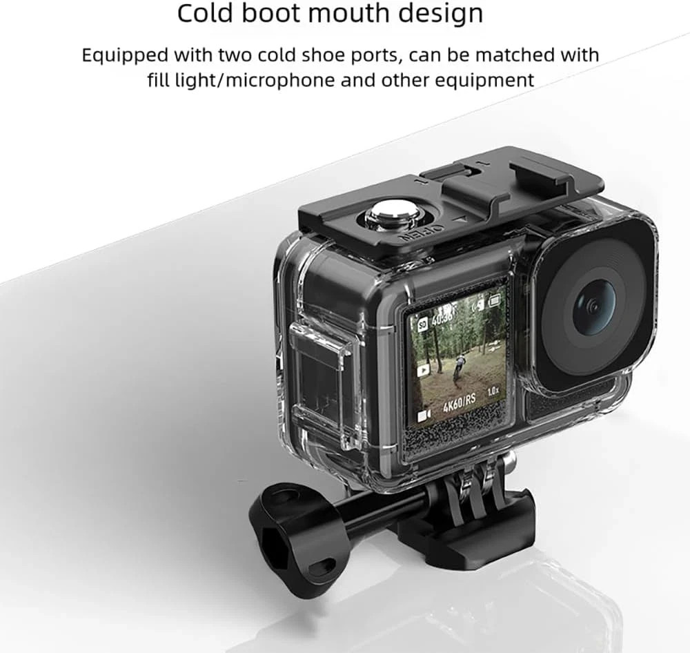 Waterproof Case for DJI Osmo Action 5 Pro/4/3 Camera,Underwater 45M/148FT Deep