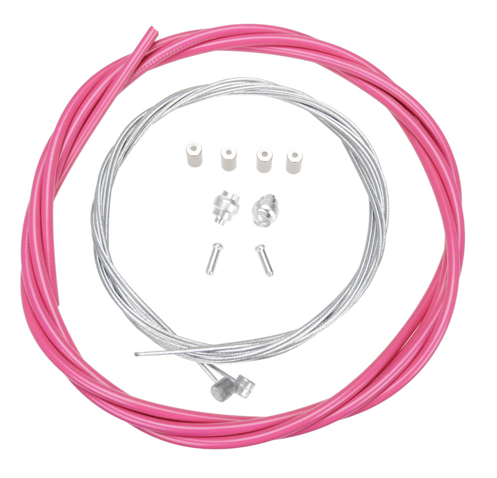 Basic Bicycle Brake Cable Kit for BMX/MTB - BUBBLEGUM PINK