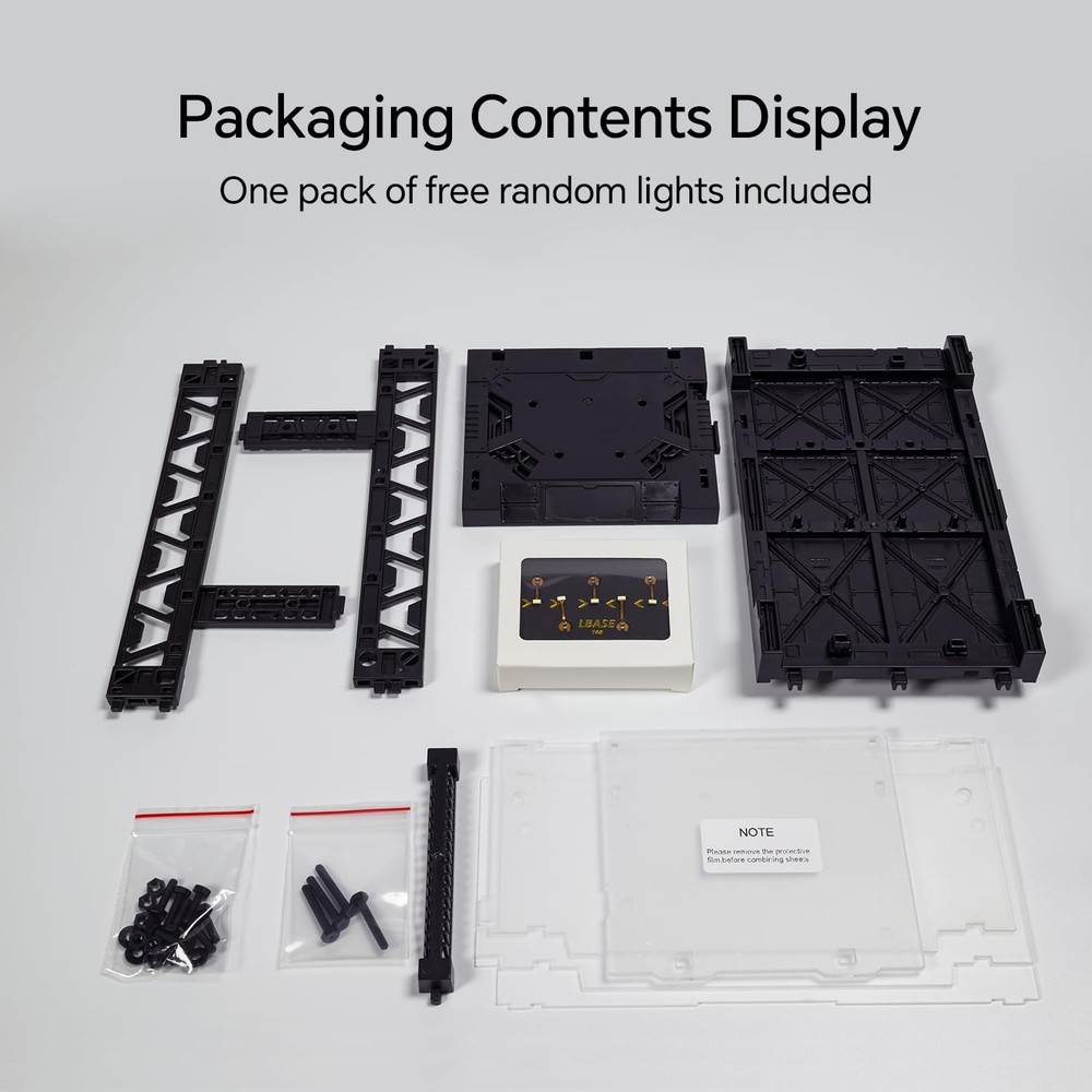 GEN 5th Wireless LED Light Kit for Gundam Models, with Interlocking Display B...