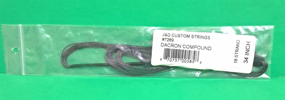 New J&D Custom Strings Teardrop Compound Bow Replacement String - 34" 18 st B50