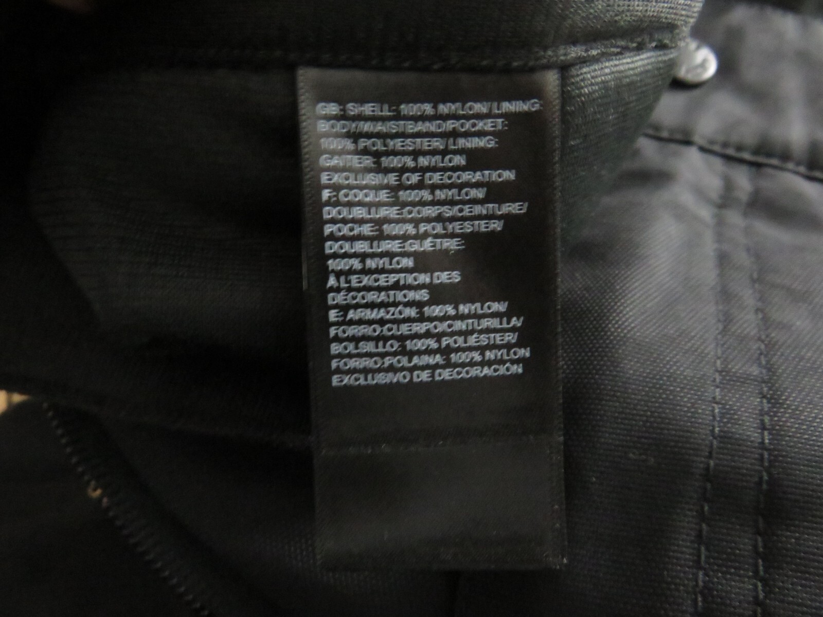 Mens The North Face Slashback Cargo Ski Board Shell Waterproof Snow Pants Black