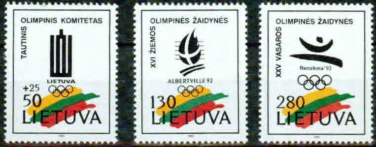 LITHUNIA  – 1992   – BARCELONA OLYMP.  – VF  **