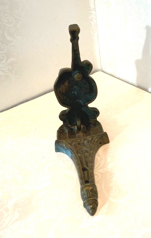 Vintage Brass Gothic Monkey Grotesque Gargoyle Door Knocker
