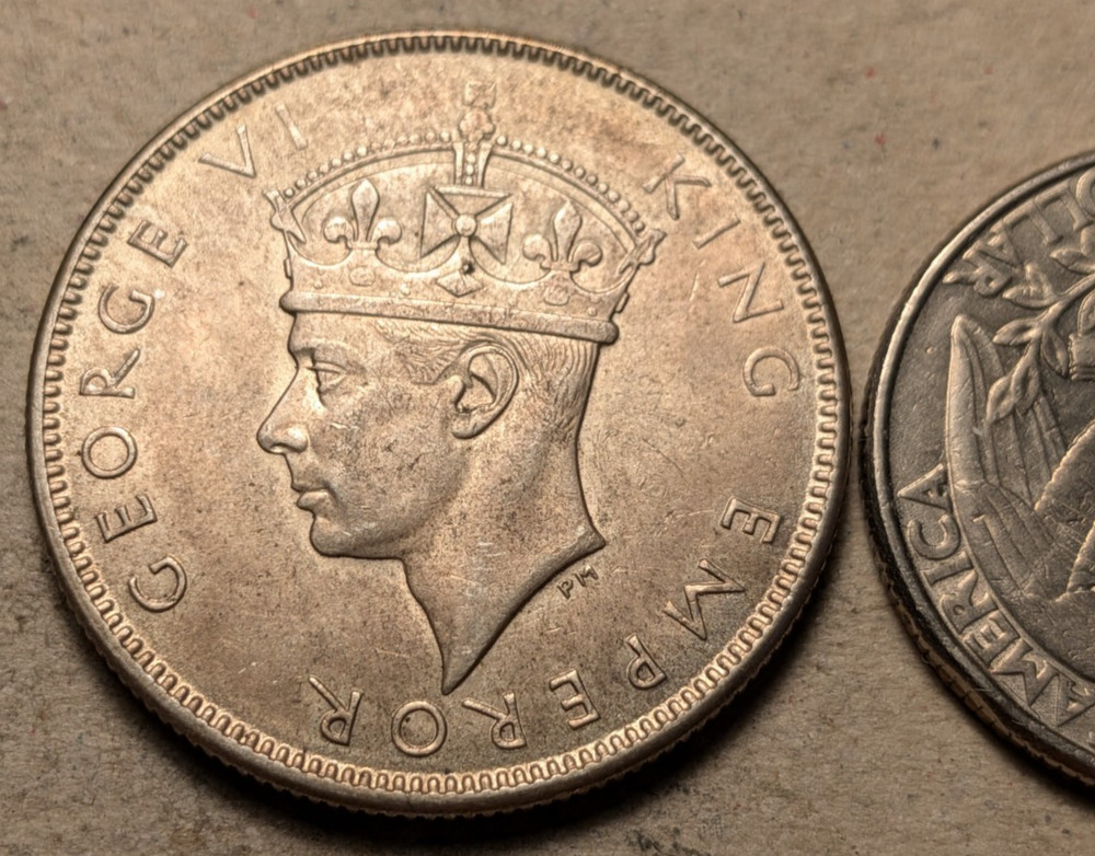 Fiji 1 florin 1943 silver