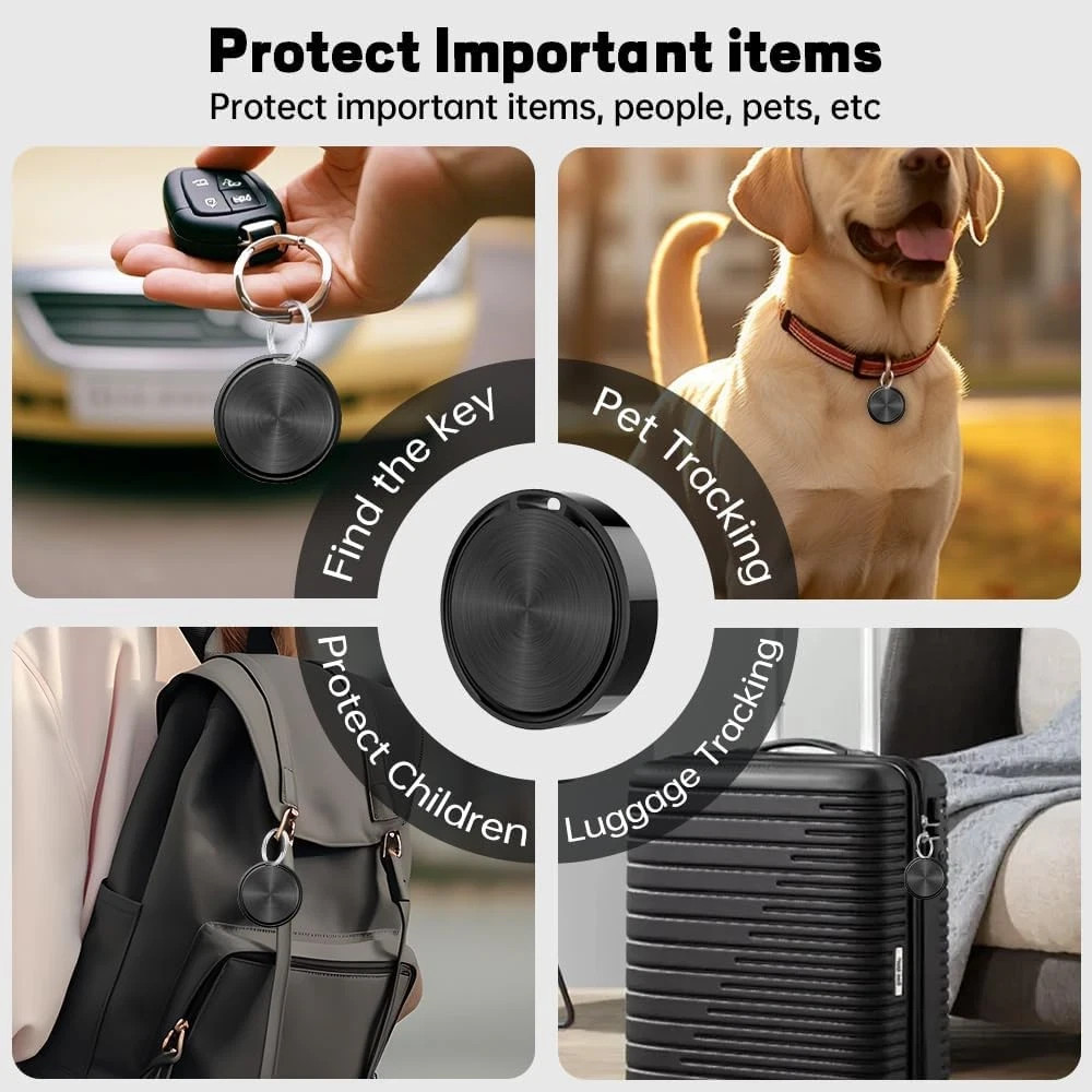 Android Tracker Tags 2 Pack, Smart Tag for Google Find My Device App (Android On