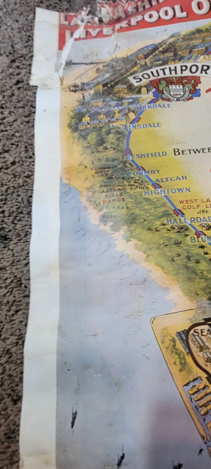 The Liverpool Overhead Railway Poster Lancashire Yorkshire Southport 2/79