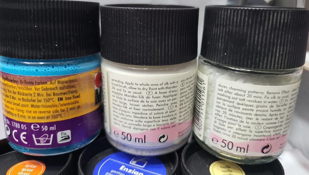 Marabu Silk Paint 9 x 50ml each (No2)