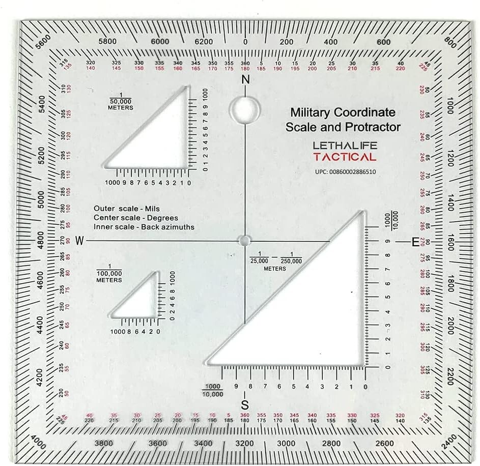 Compact Military Navigation Tool with Multi-Scale Measurements for Professionals