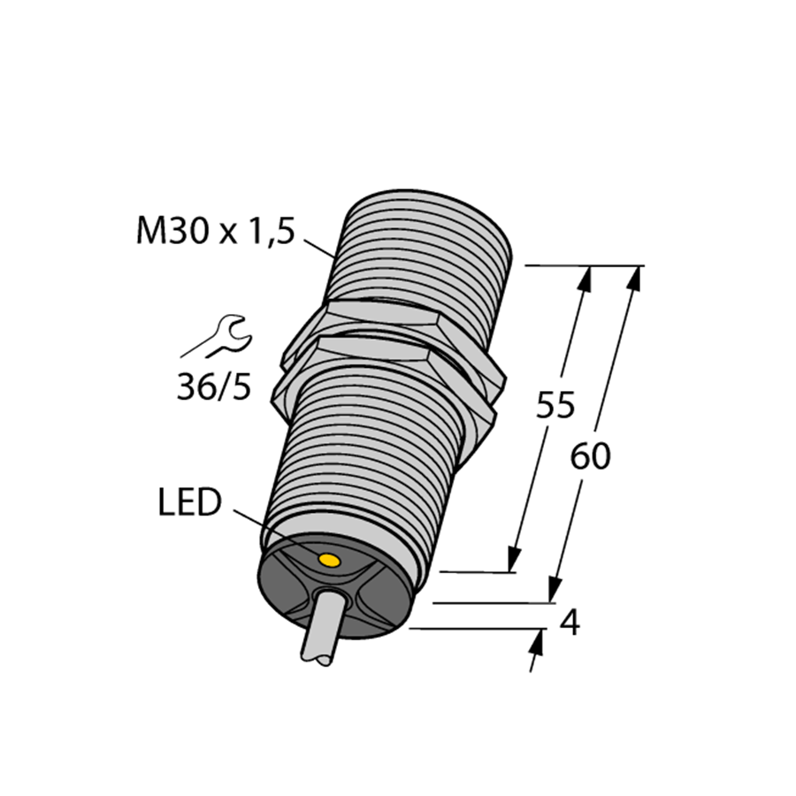 For TURCK BI10-M30-VP4X Inductive sensor NPN PNP