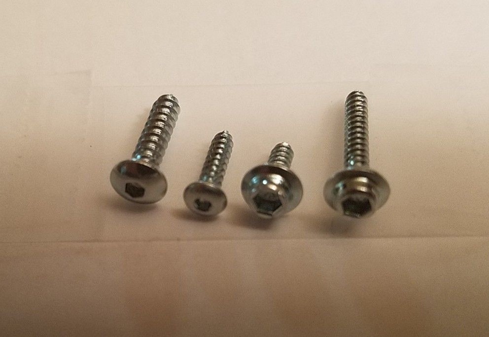 #2 Servo Mounting Screws and #2 Button Head Self Tapping + 50 Nylon Washers.