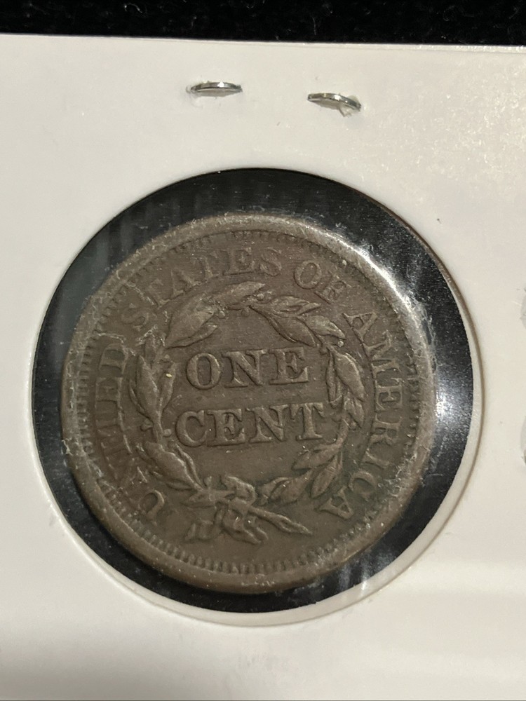 1850 Braided Hair Large Cent