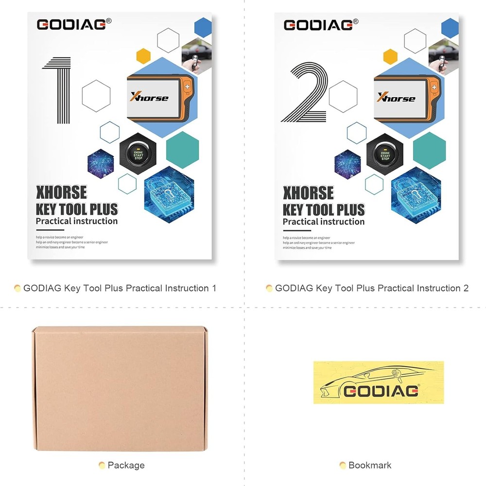 Two Book Practical Instruction For Xhorse Key Tool Plus For Maintenance Engineer