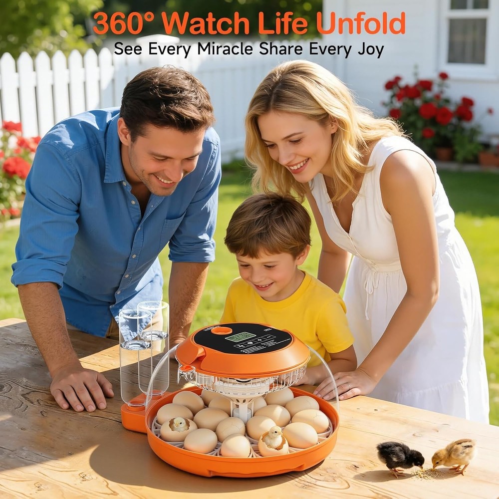 18 Egg Incubator with Automatic Turning & Humidity Control for Optimal Hatch ...