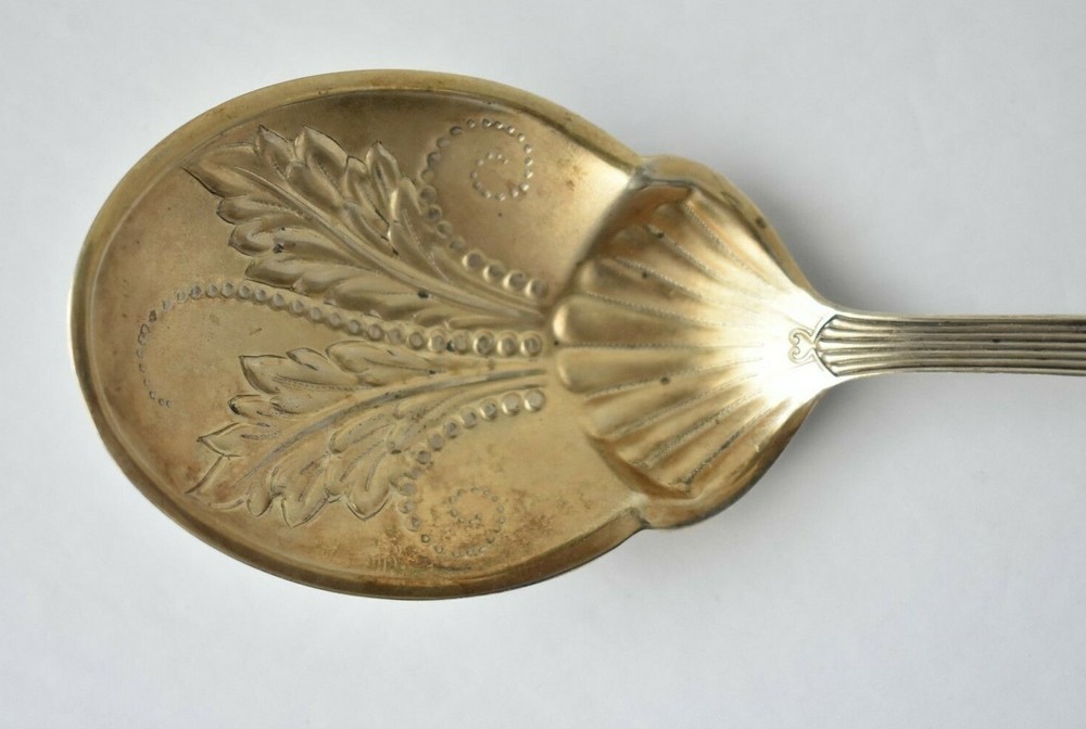 Gorham Milan 1884 Fancy Sterling Serving Spoon