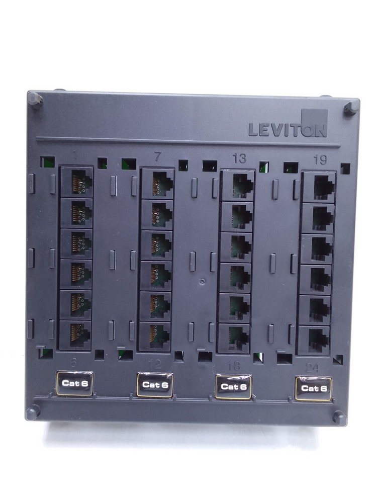 LEVITON 476M-624 CAT 6 TWIST & MOUNT PATCH PANEL