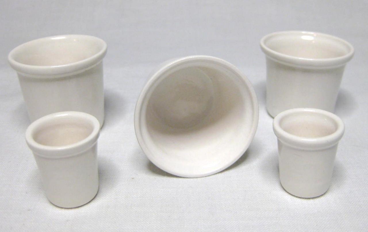 5 Black China Inkwell inserts Porcelain inkpot liners Choose Any 5 From 11 sizes