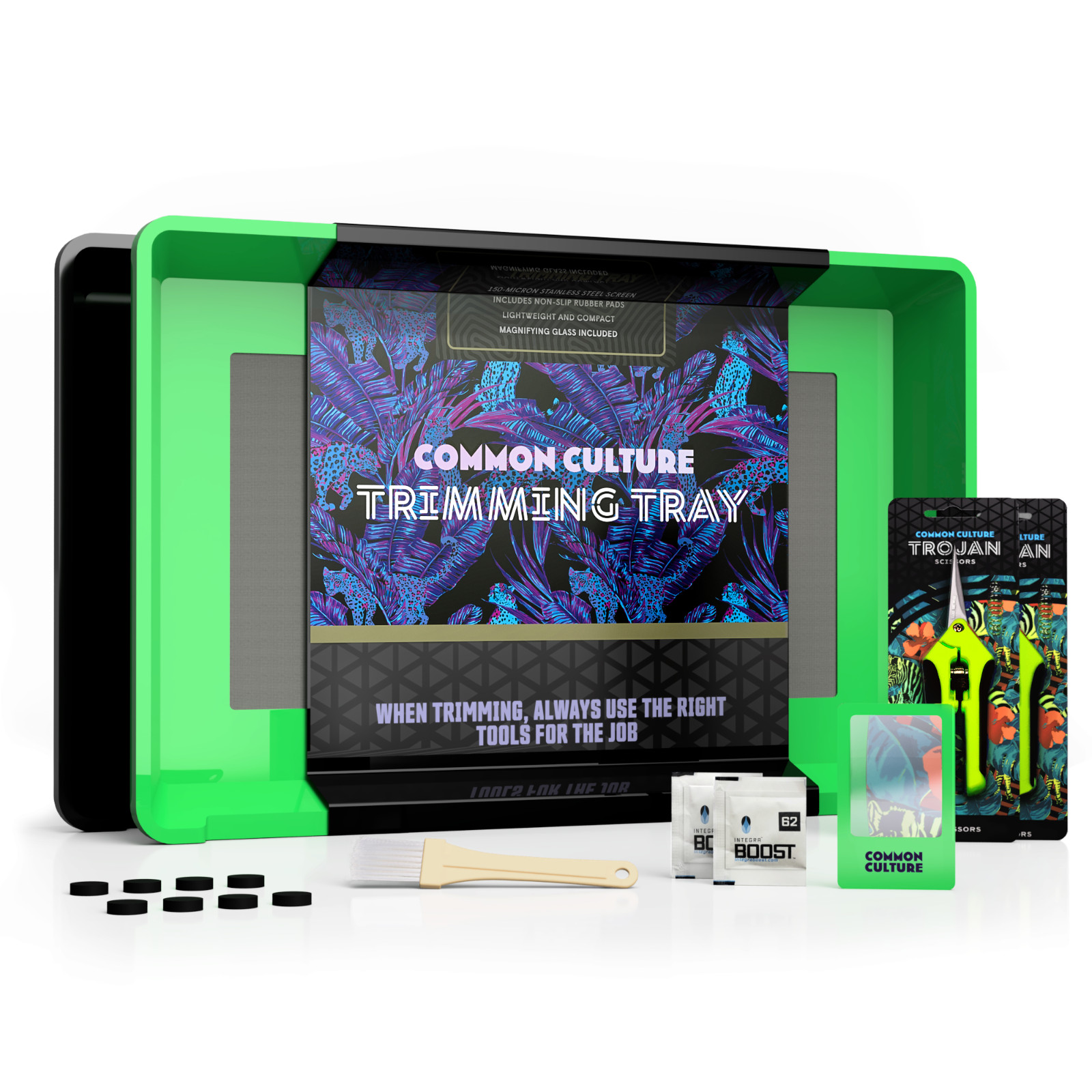 COMMON CULTURE Trimming Tray XL Heavy-Duty 2-in-1 Herb Sifter